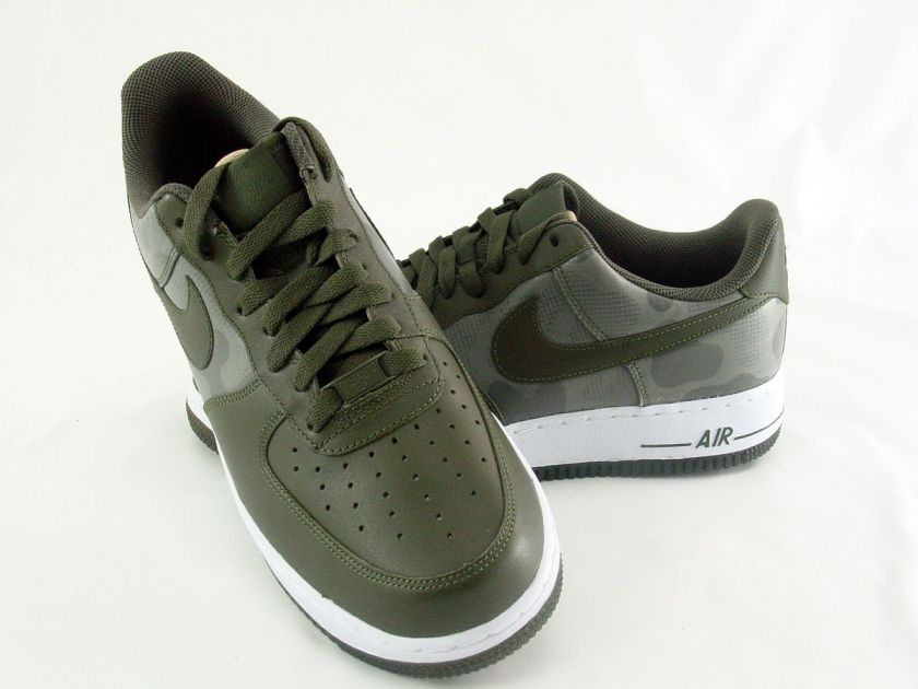 NIKE AIR FORCE 1 CARGO KHAKI /ARMY GREEN 488298 300  