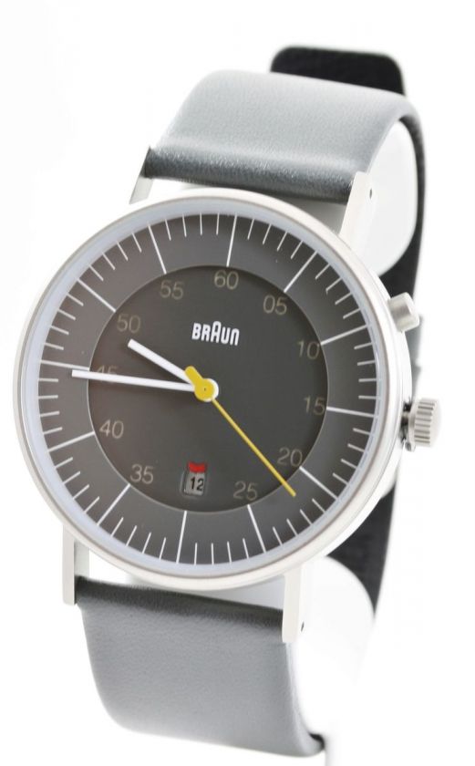 Braun Mens Dieter Analog Grey Date Watch BN0013 NEW  