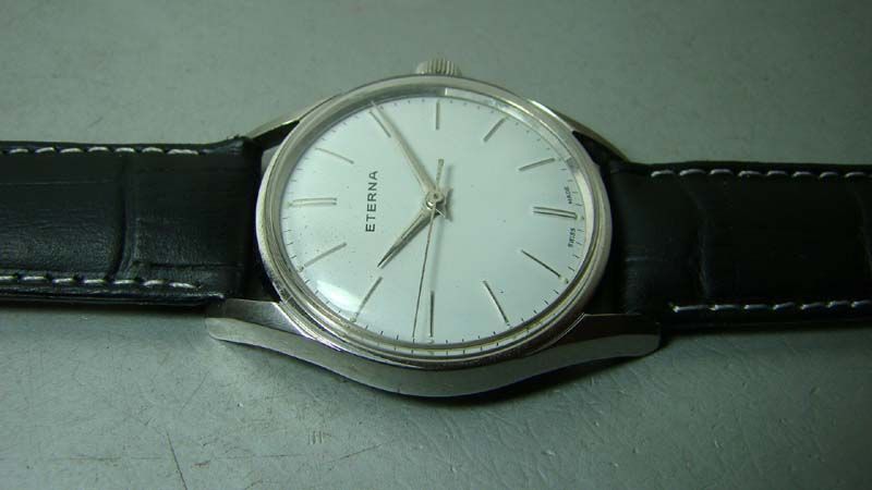   WINDING SWISS MENS STEEL GIFT WRIST WATCH OLD USED ANTIQUE  