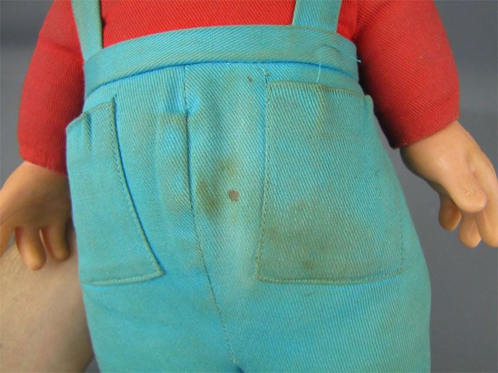 Vintage 1949 BEANY & CECIL Doll Mattel Plastic & Fabric  