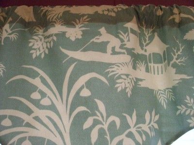 Custom Valance   Scalloped   Asian Serenity  