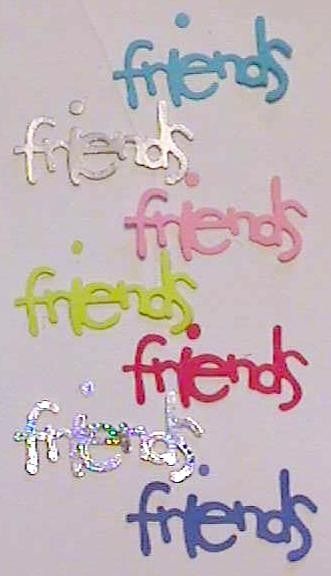 FRIENDS CUT OUT HAND MADE BFF ~MUST C~  