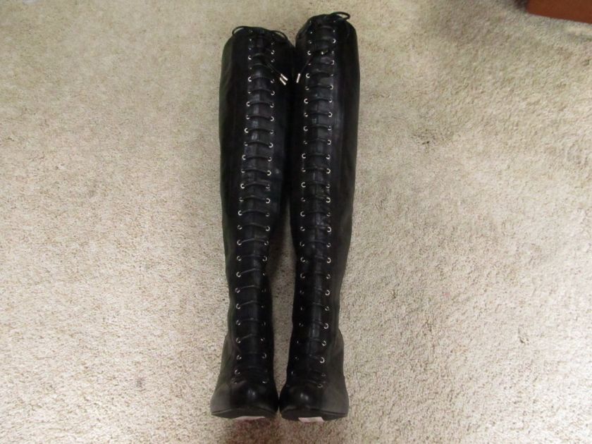 NEW JESSICA SIMPSON MITTON BLACK THIGH HIGH BOOTS 6  