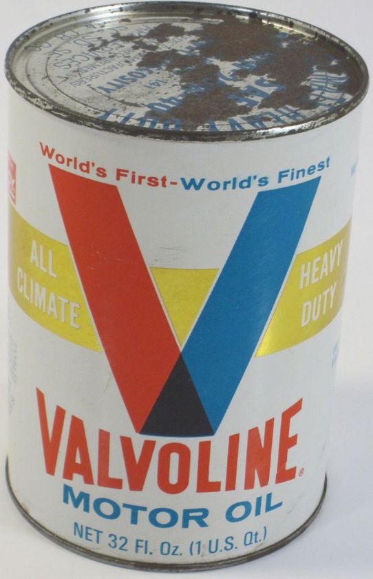   Valvoline Motor Oil Can ALL   CLIMATE HEAVY DUTY SAE 10W   20W  40