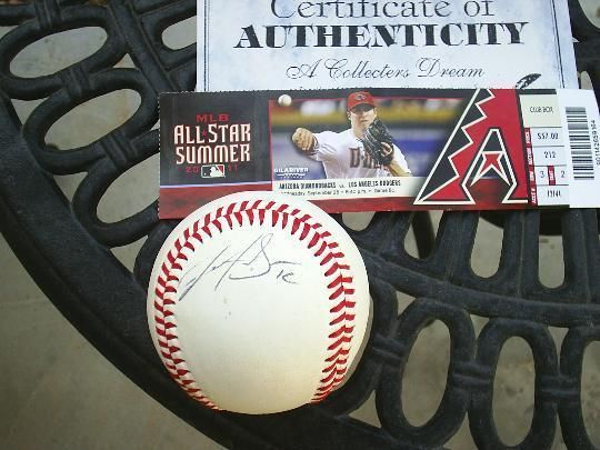 SIGNED LA DODGERS ROOKIE JUSTIN SELLERS BASEBALL PROOF COA