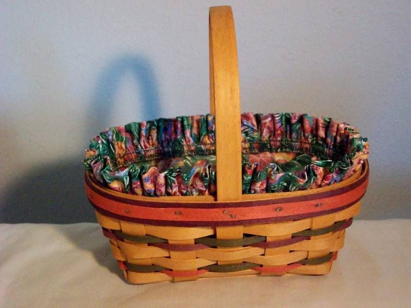 Longaberger 1997 Small Easter Basket Combo  