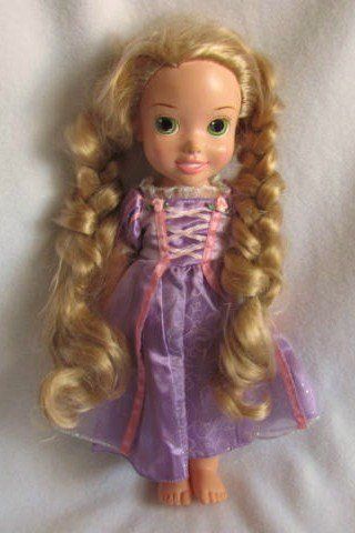 15 Disney Tangled Movie RAPUNZEL Long GLOWING Light Up Hair Toddler 