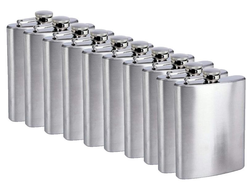 8oz (10) Flask Groomsmen Bridesmaid Gift WEDDING Present  