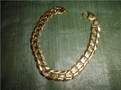   GOLD HEAVY LINK BRACELET1.2 OZ33 GRAMS OF GOLDLOBSTER CLAW