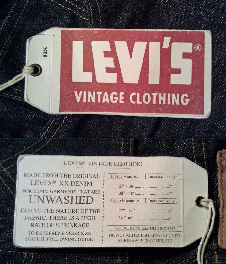 NWT LEVIS jeans 501 XX Vintage 1947 Lot.47501 0096 =W31 L34 Made in 