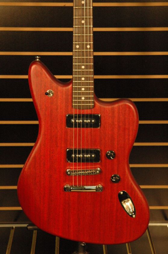 Fender Modern Player Jaguar® Red Transparent Guitar 885978116775 