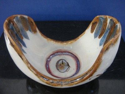 Mexican Tonala Ken Edwards Pottery Candle Holder  