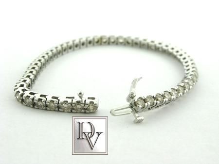 NEW LADIES DESIGNER 5.27CTW DIAMONDS TENNIS BRACELET NR  