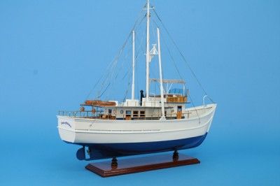 DICKIE WALKER 25 HAND CRAFTED BOAT MODEL WOODEN HAND BUILT NOT FROM A 