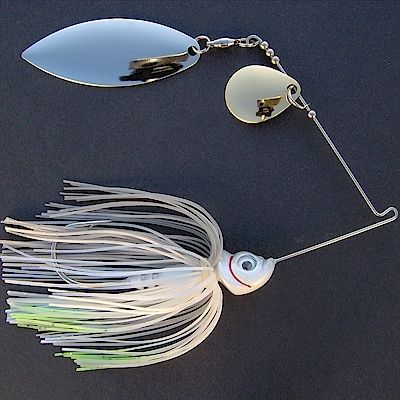 oz Spinnerbait ~ Style T ~ White Shad  