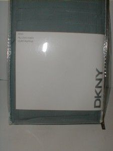 NEW DKNY CUFF RUFFLE~MARINE ~TWO KING PILLOWCASES NIP  