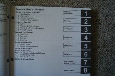 Mercury Mariner Outboard Service Manual 15 4 Stroke 97  