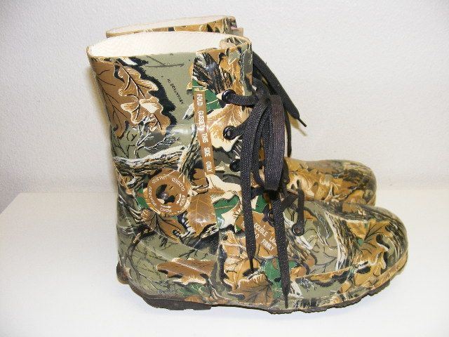 Guide Gear Inflatable Scent Locking Hunting Rubber Boots Camo Mens 10 
