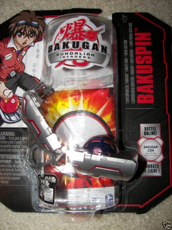 BAKUGAN BAKUSPIN GUNDALIAN LAUNCHER AQUOS DNA CODE  