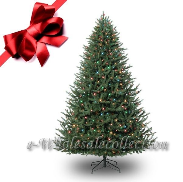 FT PRE LIT MULTI COLOR FULL ARTIFICIAL X MAS TREE 9  