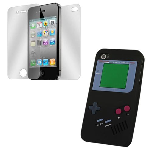 Colorful Game Design Silicone Soft Case Skin for Apple iPhone 4 4G 4S 