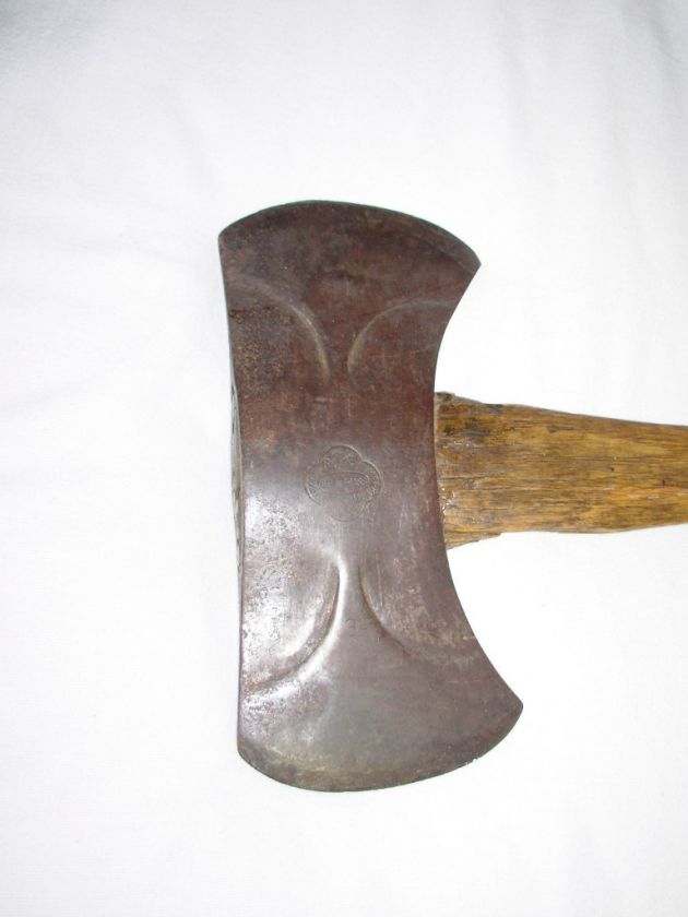 Old Logo Belknap Trademark Bluegrass louisville USA Double Bit Axe 