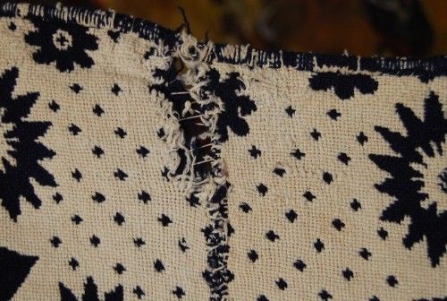 RARE Matthew Rattray Jacquard Antique Coverlet d. 1847  