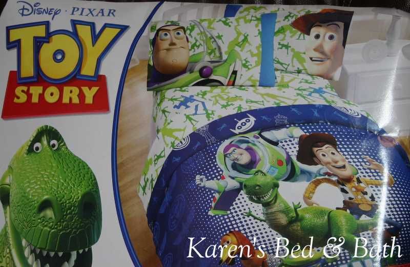 Toy Story 2pc Set TWIN Comforter + Buzz Lightyear Pillow   NO sheets 