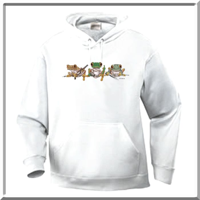 Keep Out RUDE Red Eyed Tree Frogs SWEATSHIRT S 2X,3X,4X  