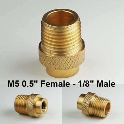 NEW AIRBRUSH HOSE FITTING M5 0.5 FEMALE 1/8 MALE BSP  