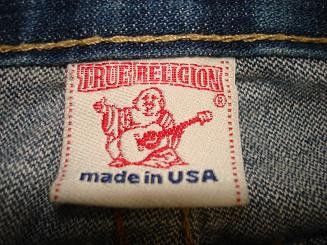 TRUE RELIGION Billy Straight Leg Denim Jeans size 36  