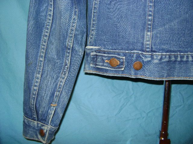 vintage WRANGLER DENIM W POCKET SNAP UP 80S JACKET S  