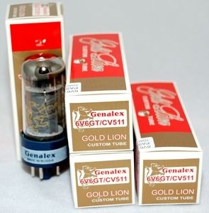 Matched Quad Genalex Gold Lion 6V6 GT tube Valve CV 511  