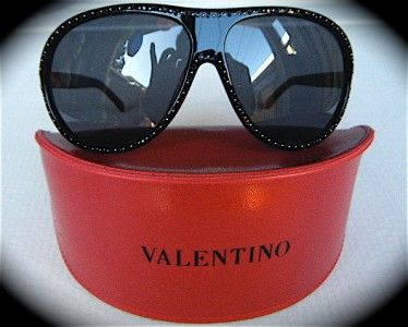 AUTHENTIC VALENTINO 5534/S 08078 BLACK SUNGLASSES NIB MADE IN ITALY 