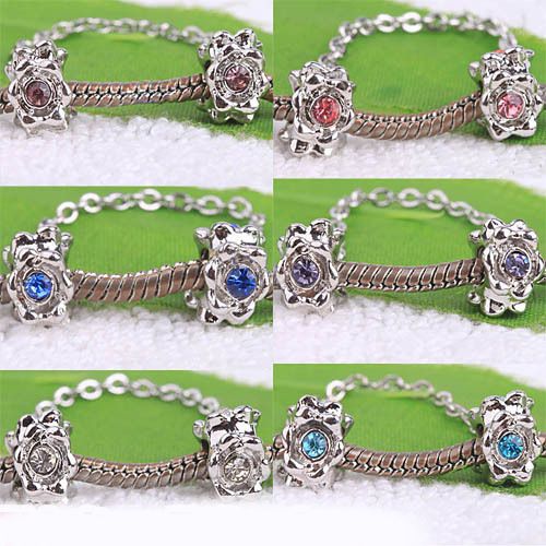 30 18K Chain 6cm European Bead Fit Charm Bracelet AA055  