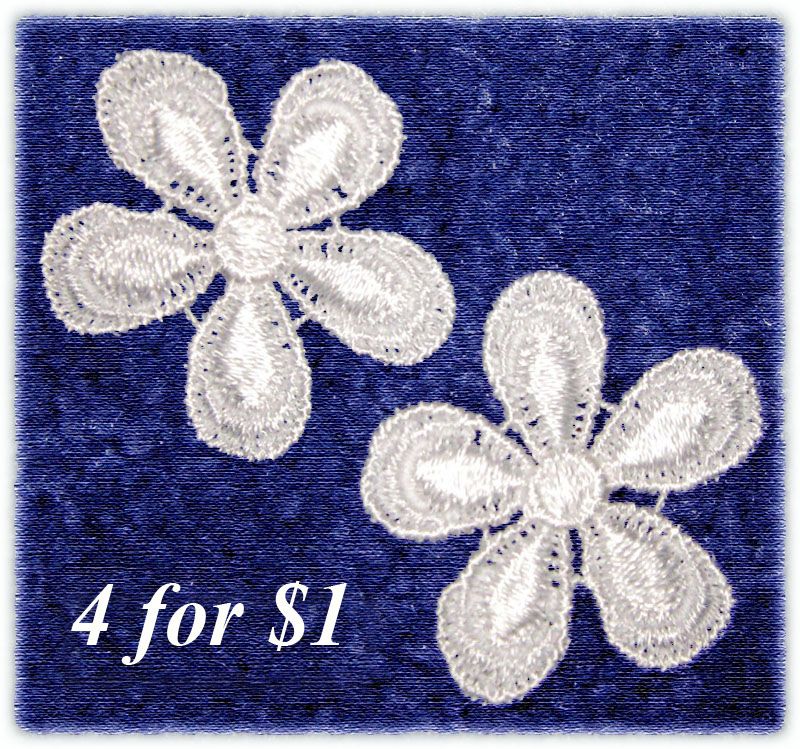 MORE FOR $1 FLORAL VENISE LACE TRIM SEW ON APPLIQUES  