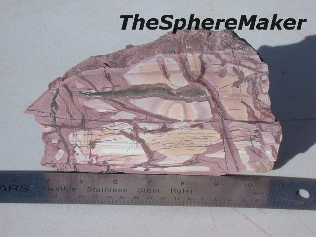 Siaz INDIAN PAINT ROCK ROUGH RARE DISPLAY LAPIDARY CABS DEATH VALLEY 