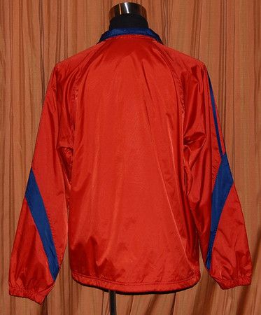 adidas ORANGE BLUE WARMUP WINDBREAKER JACKET MENS MED  