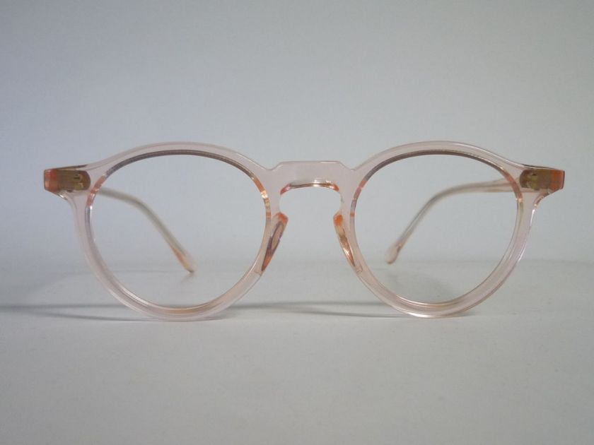 Vintage 1940s panto eyeglasses in haute crystal NOS  