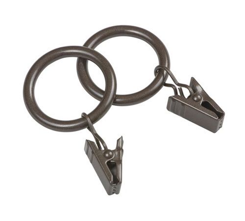 NEW Oil Rubbed Bronze Decorative Clip Rings 4912  