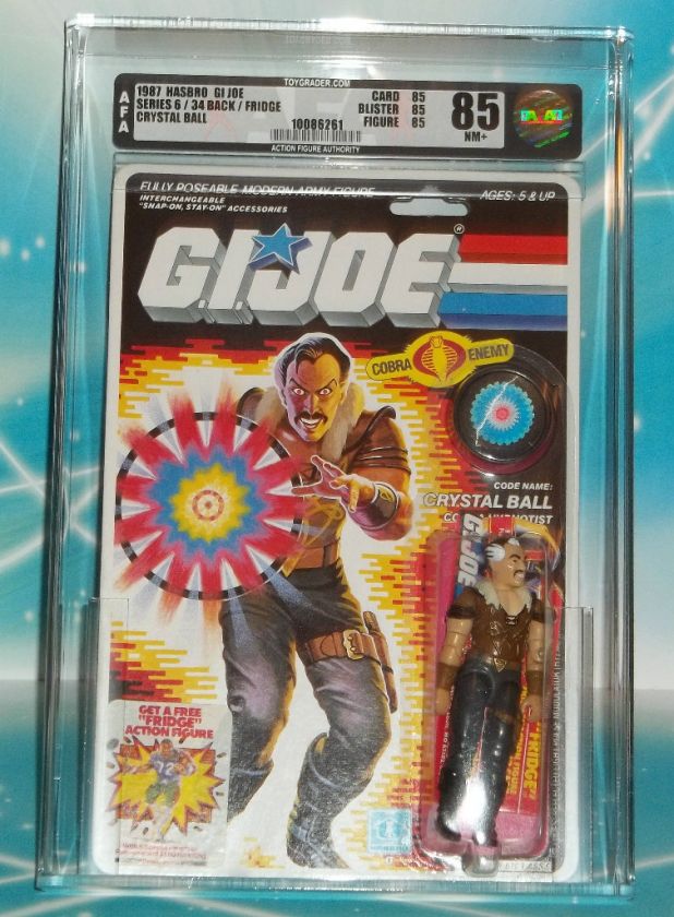 GI G I JOE 1987 COBRA HYPNOTIST CRYSTAL BALL AFA 85  