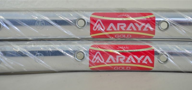 Araya Gold NJS rims NOS tubular track pista vintage Made in Japan 