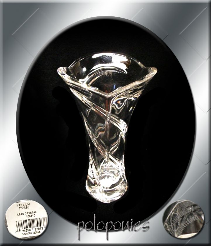 Marquis by Waterford Crystal Trillium Vase NWOB  