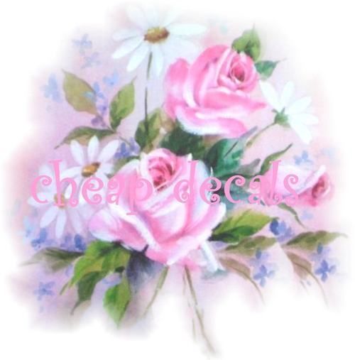 Furniture Sz. Rose Bouquet Decals   Stickers or Clings  