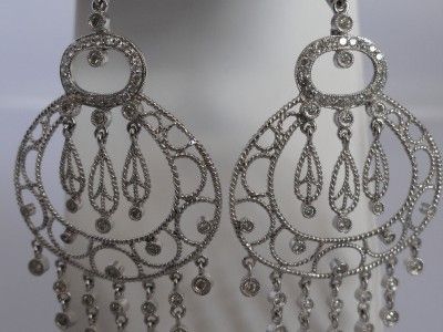 14k GOLD & DIAMOND EDWARDIAN CHANDELIER STYLE EARRINGS  