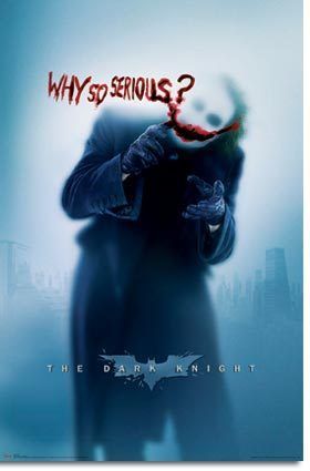 BATMAN DARK KNIGHT POSTER Why so Serious Heath Ledger  