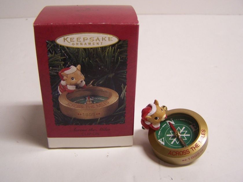 1995 Hallmark Ornament Across the Miles Compass Mouse  