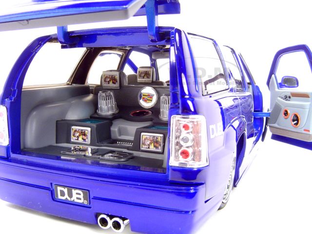 CADILLAC ESCALADE BLUE 118 SCALE DUB DIECAST MODEL  