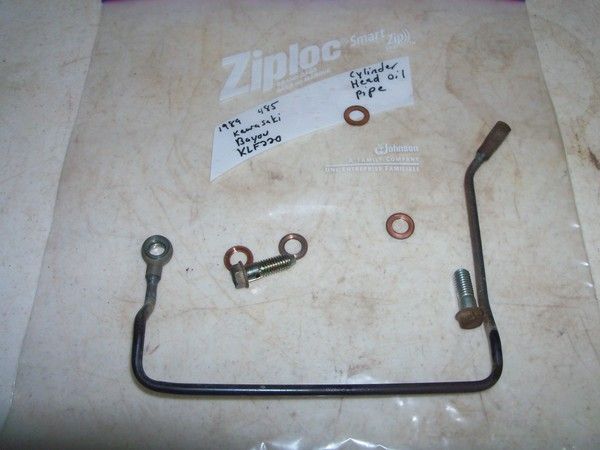 CYLINDER HEAD OIL PIPE 1989 KAWASAKI BAYOU KLF220, LINE  