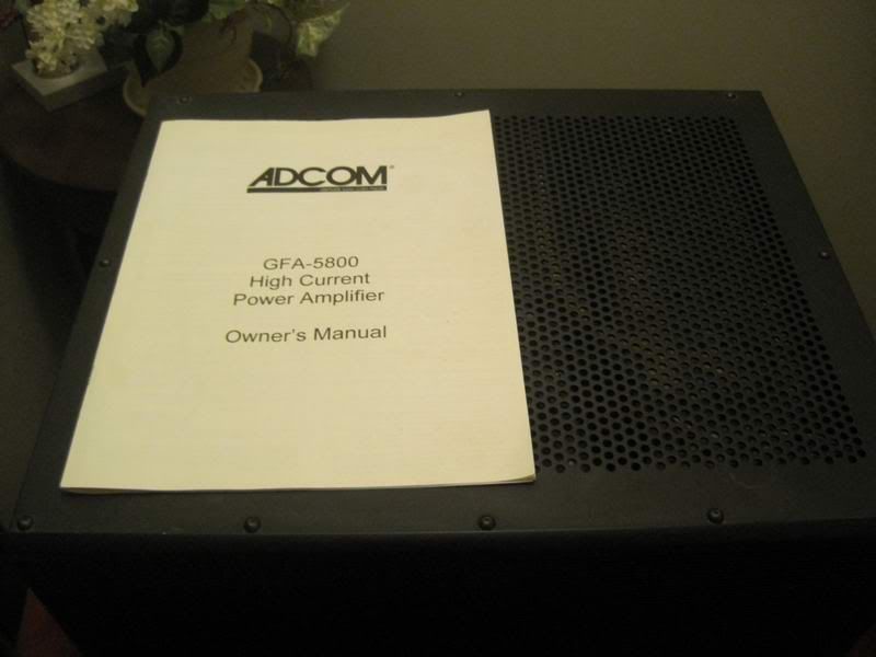 ADCOM GFA 5800 250w 2 CHANNEL POWER AMP  